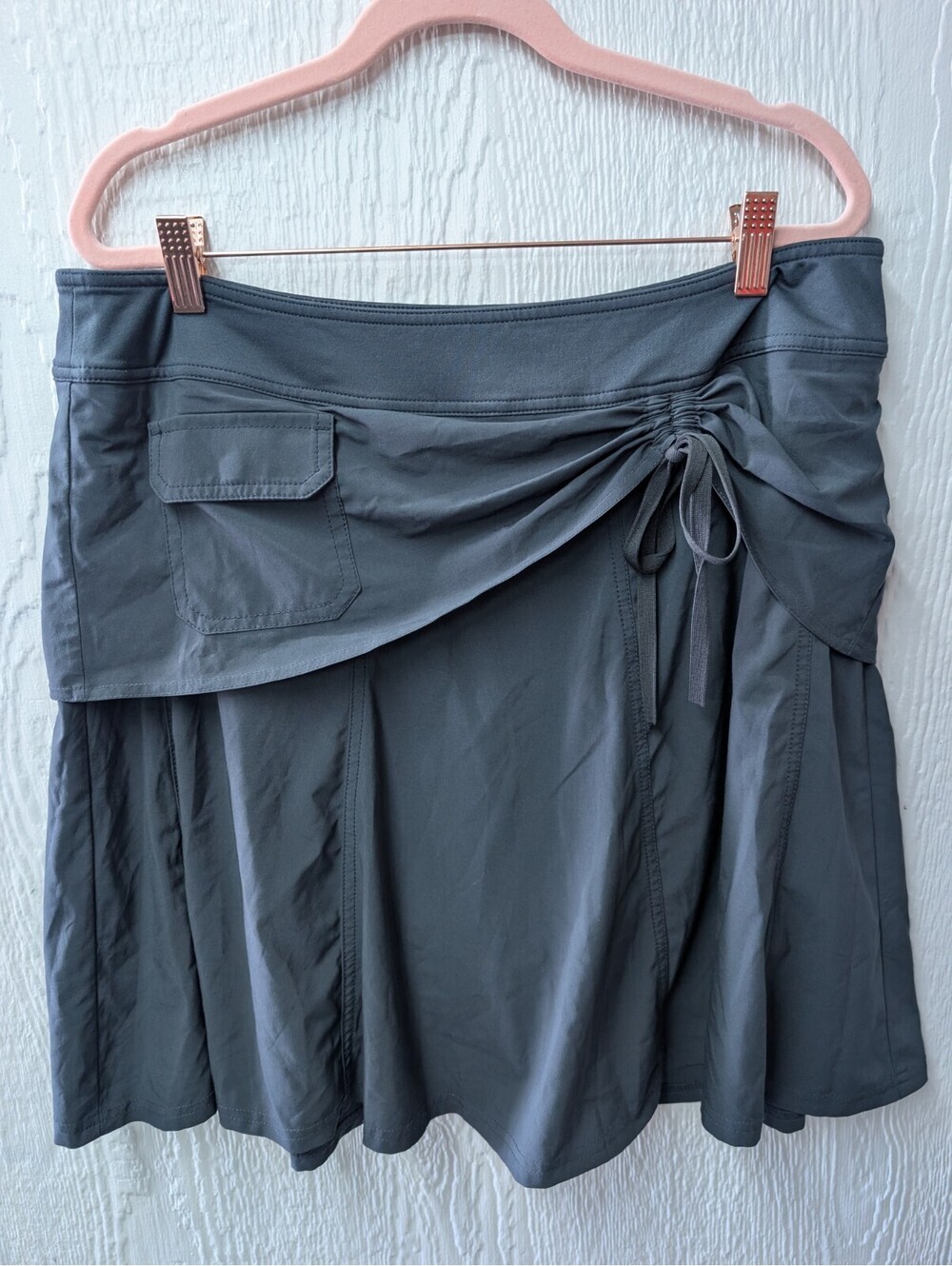 Athleta Wherever Skirt Skort Pleated Pocket Tennis Golf Workout Women's Size 12